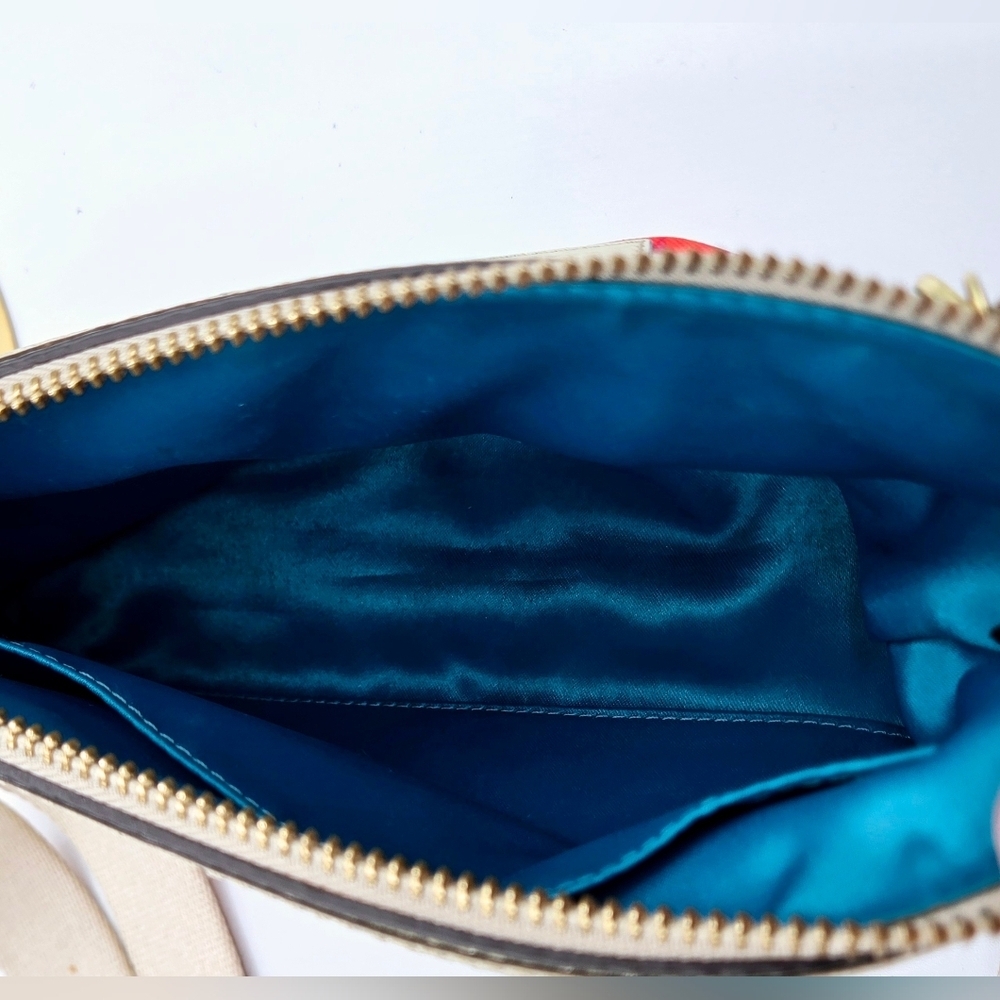 COACH POPPY Crossbody Nylon Op C Print Vibrant Colors - Picture 9 of 12
